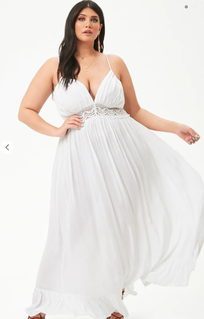 The best white plus size summer dresses under  75 - 56