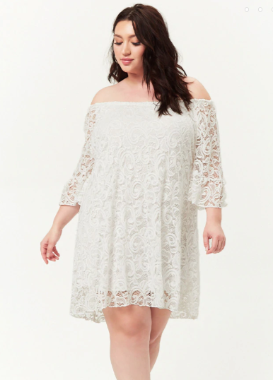 The best white plus size summer dresses under  75 - 12