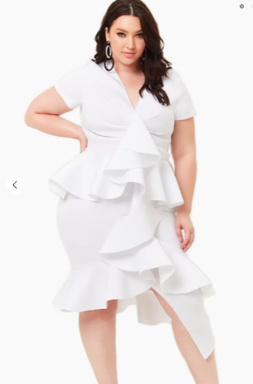 The best white plus size summer dresses under  75 - 48