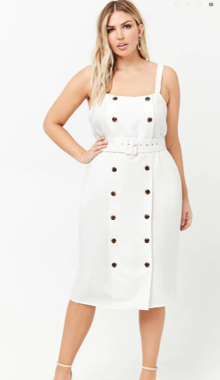 The best white plus size summer dresses under  75 - 14