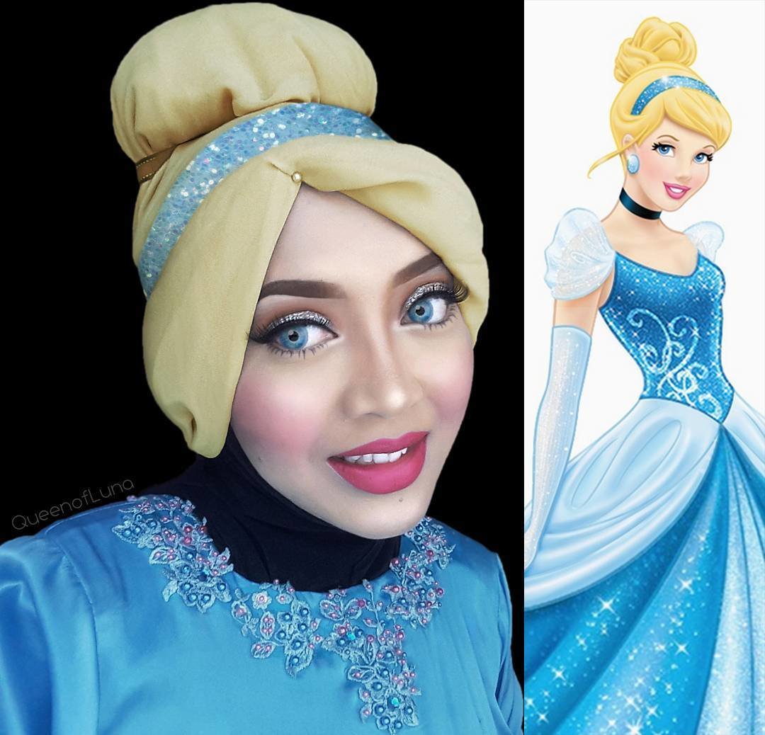 This makeup artist uses her hijab to turn into Disney princesses - 6