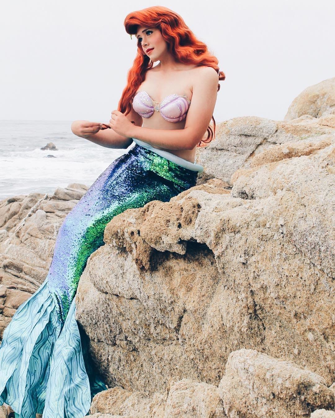 Watch this man turn himself into each of Ariel s mermaid sisters - 78