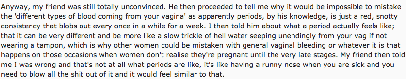 A dude tried to mansplain how periods work to a woman - 92