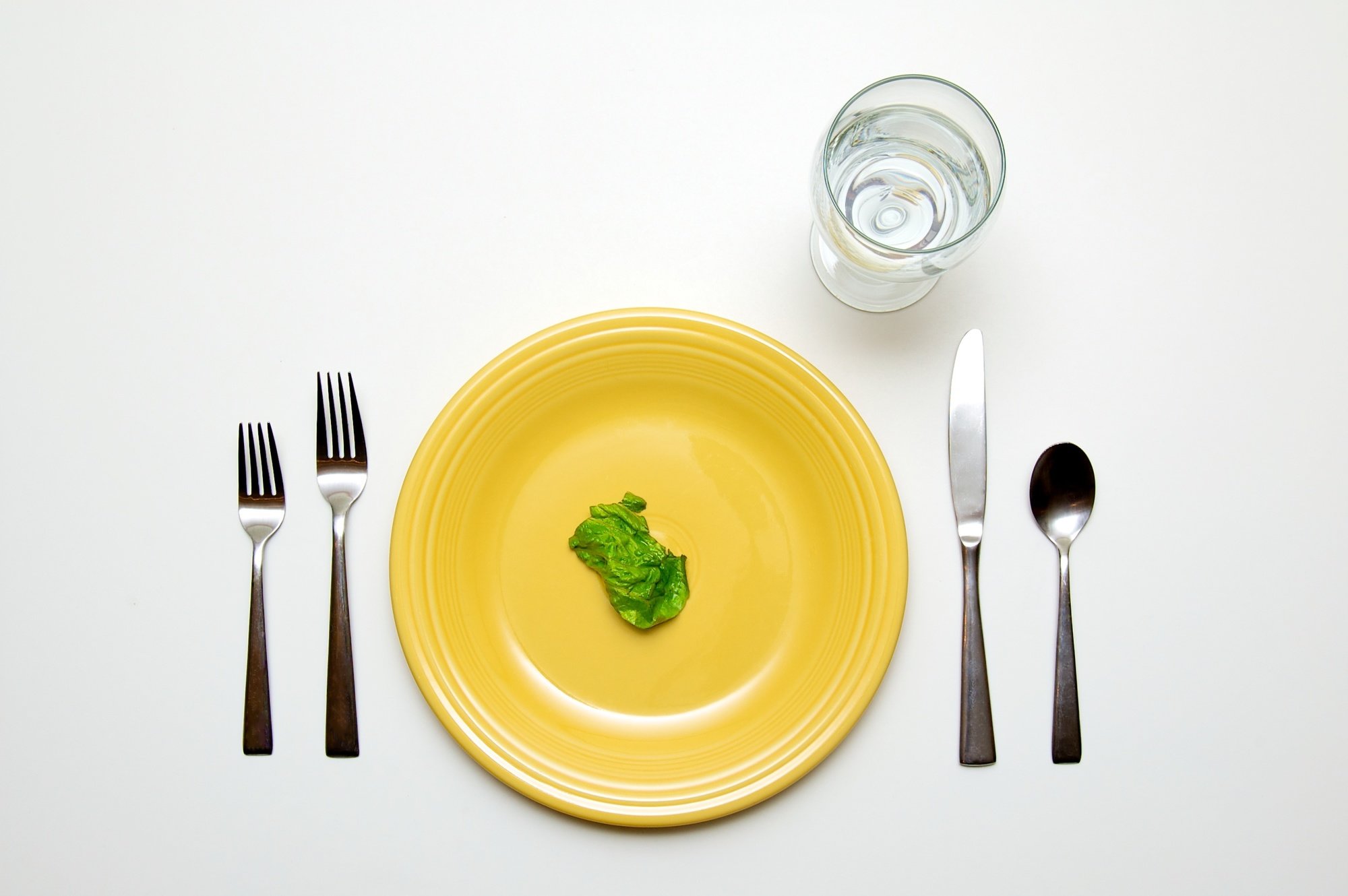 plate with leaf on it