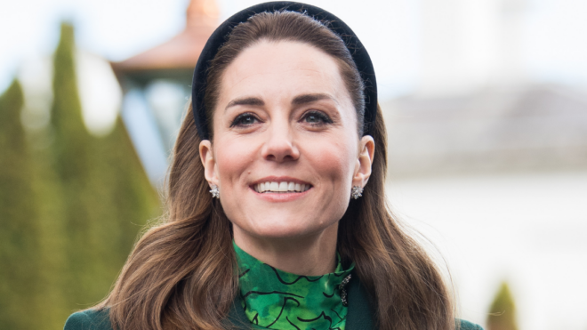 kate middleton green outfit ireland visit social image