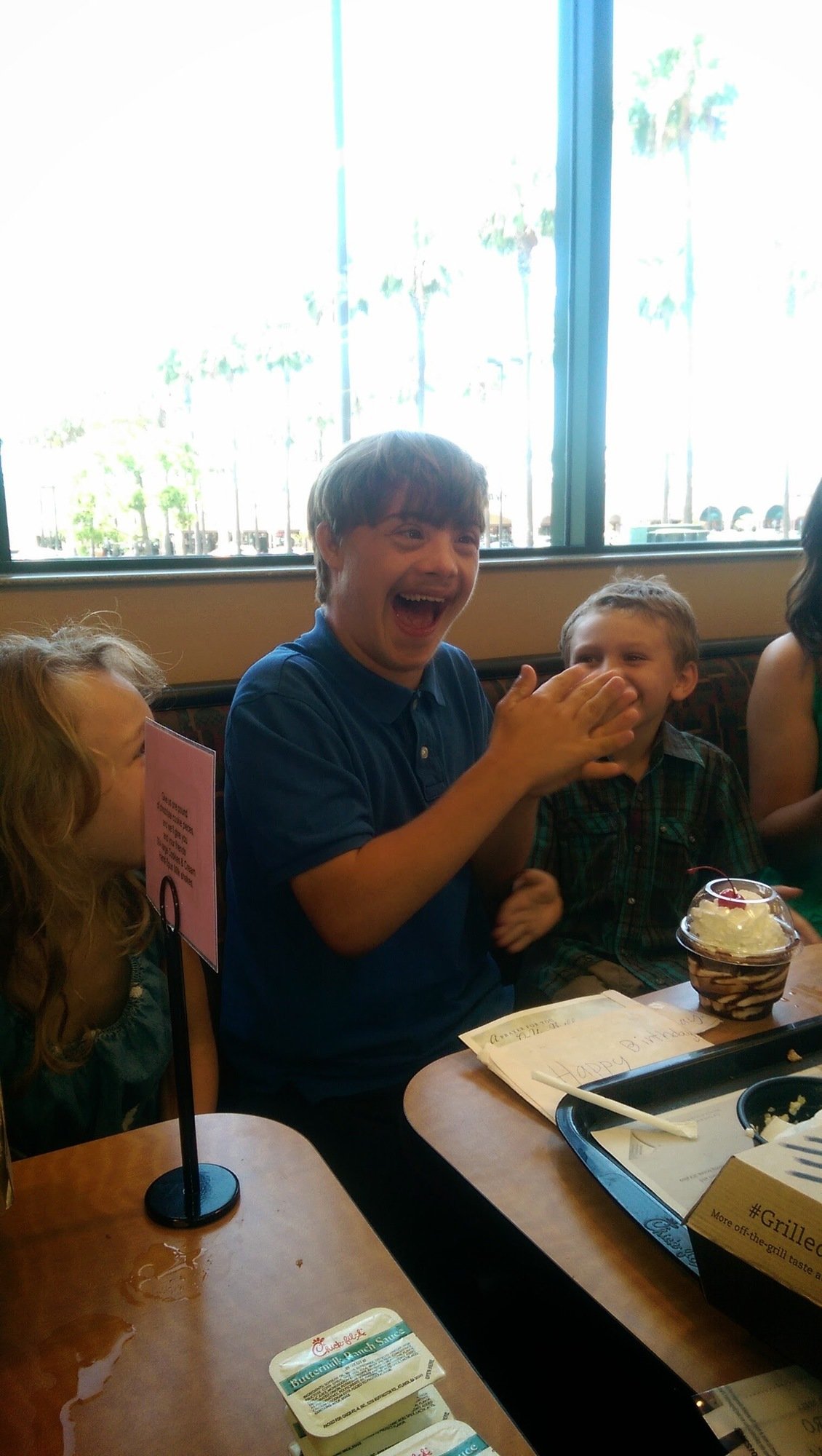 Man with Down syndrome