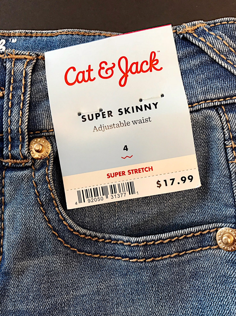 Cat & Jack star studded jeans recall