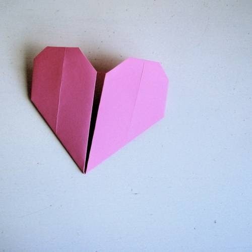 paper origami heart
