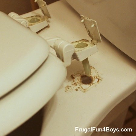 dirty toilet