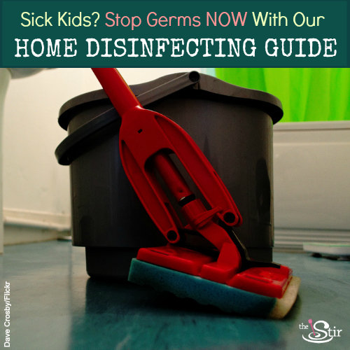 mopping a floor
