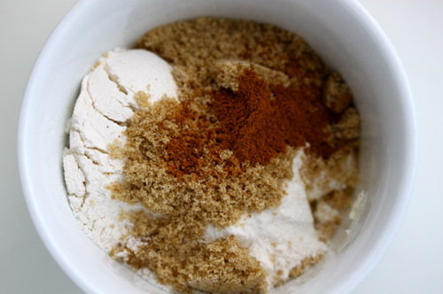 coffee cake in a cup, topping