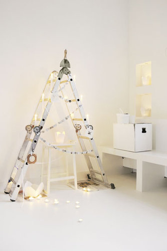 ladder Christmas tree