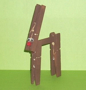 Brown Rudolf against green backround