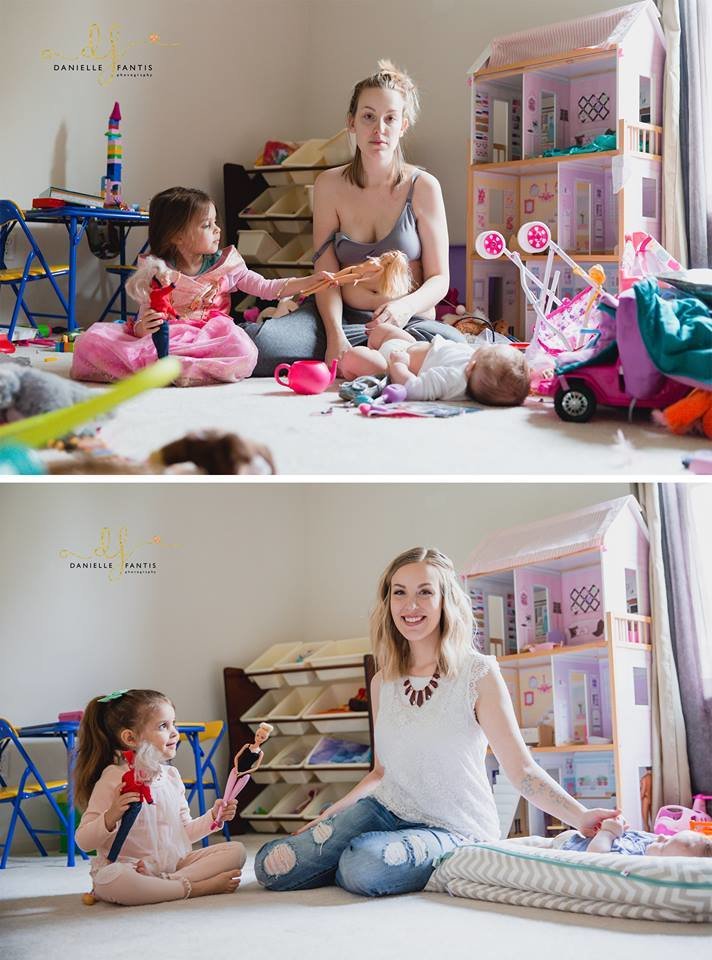 Postpartum mom Facebook post