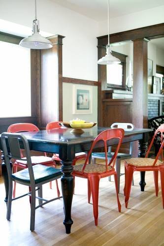 metal chairs dining room