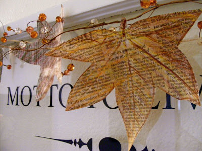 newspaper leaf craft