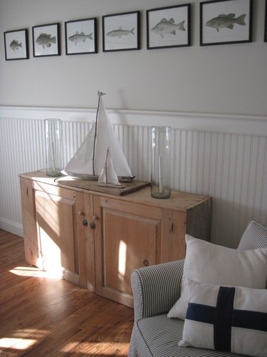fish prints cupboard