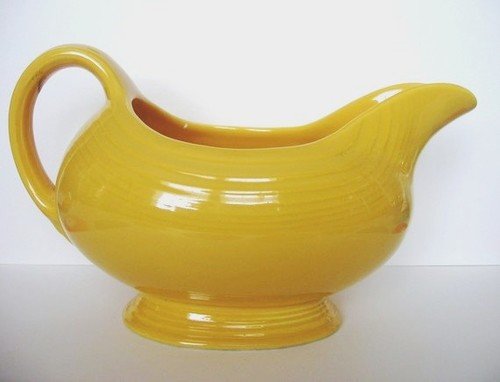 yellow fiesta gravy boat