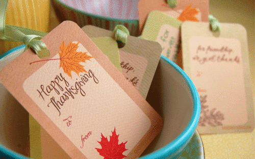 Thanksgiving gift tags