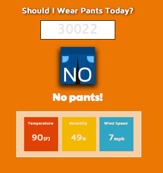 Should I Wear Pants