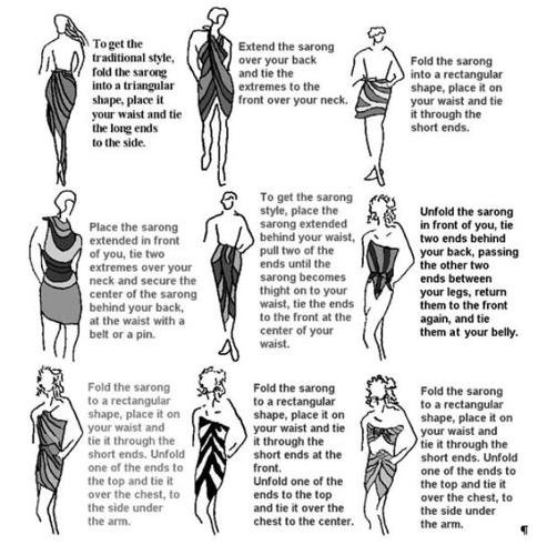 How to Wear a Pareo