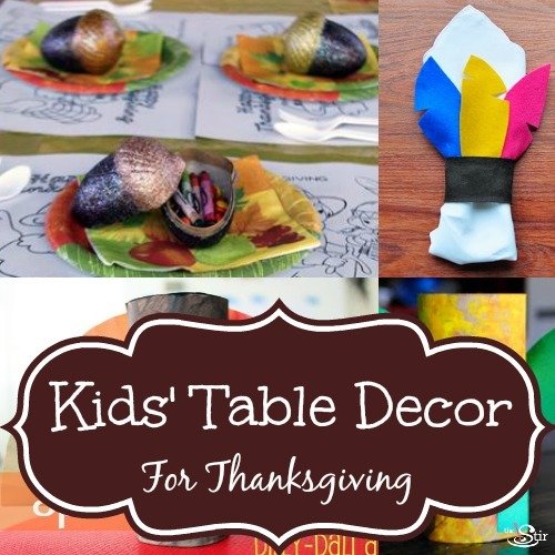 Kid crafts for the Thanksgiving table