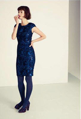 blue tights dress