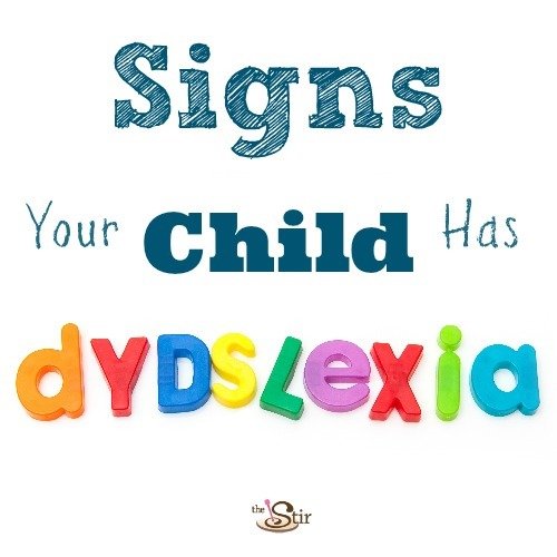 Signs of dyslexia