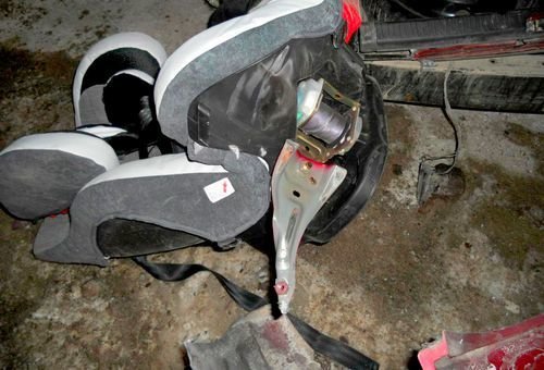 car seat after accident