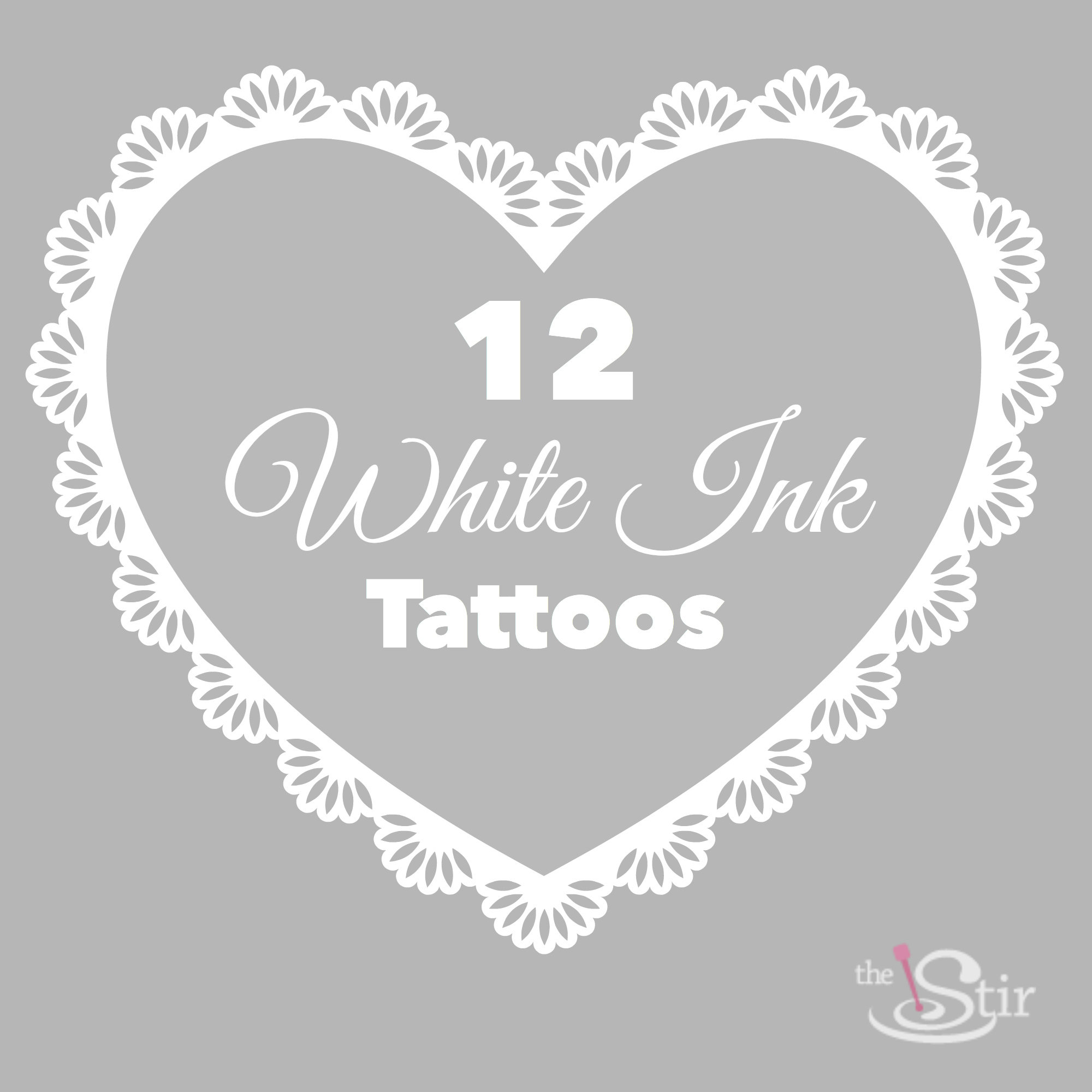 white ink tattoos