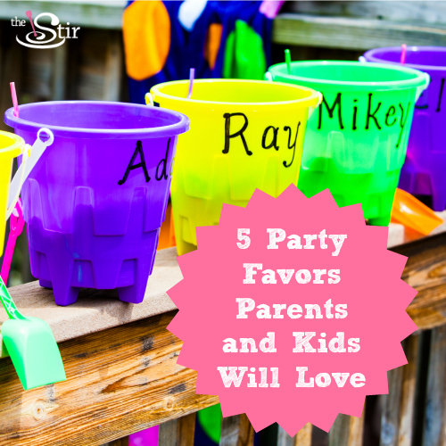 kids party favor buckets