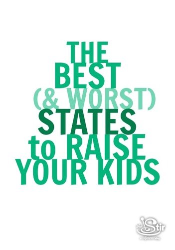 best worst states to raise kids