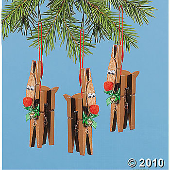 three rudolf ornaments on tree