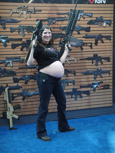 gun toting mom pregnant