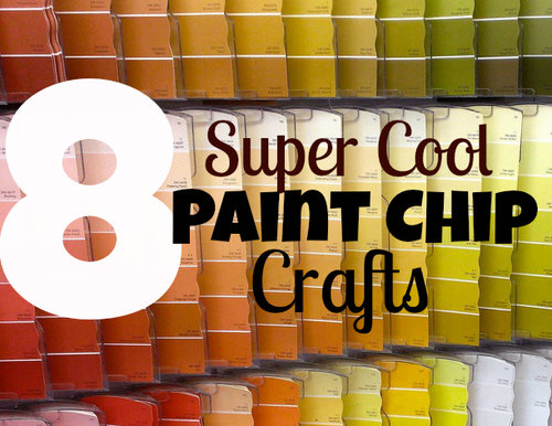 Paint chip crafts