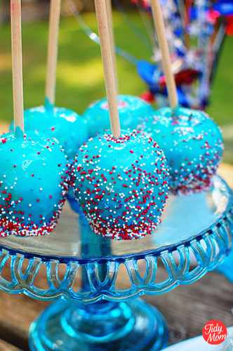patriotic candy apples