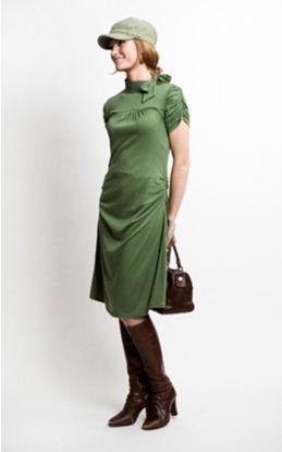 green dress