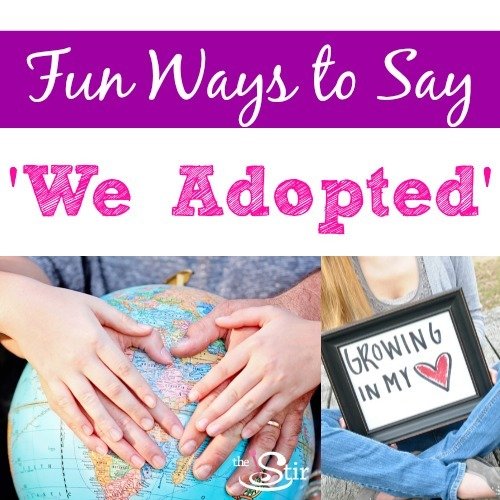 Fun ways to announce adoption