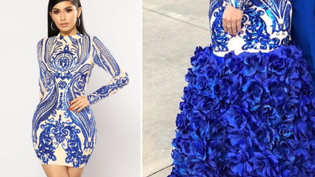 This teen made a $50 Fashion Nova dress into a fierce prom gown
