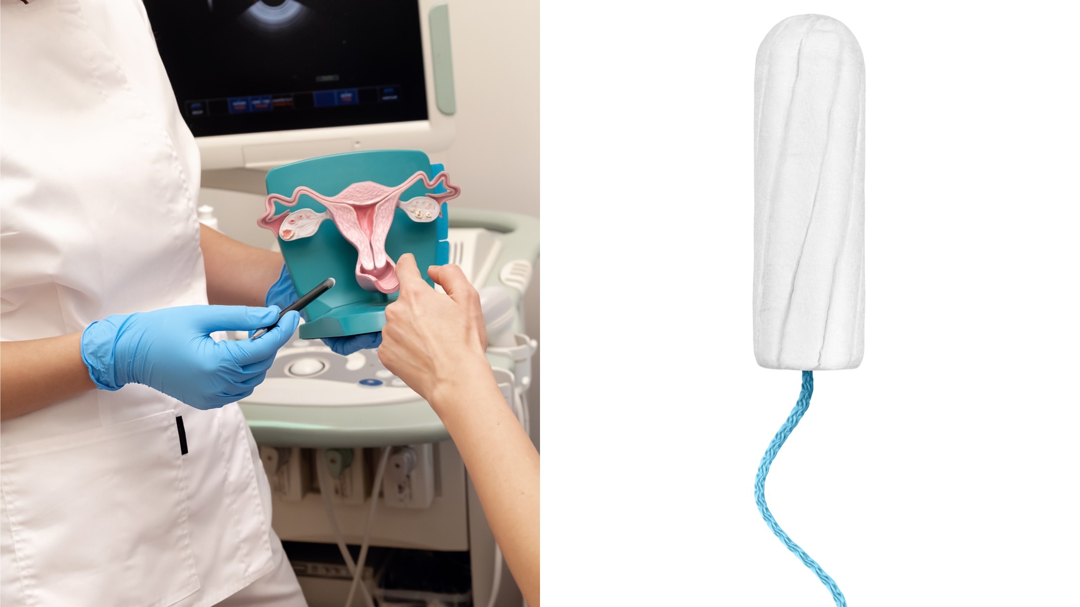 Doctor speaking with patient about vaginal health