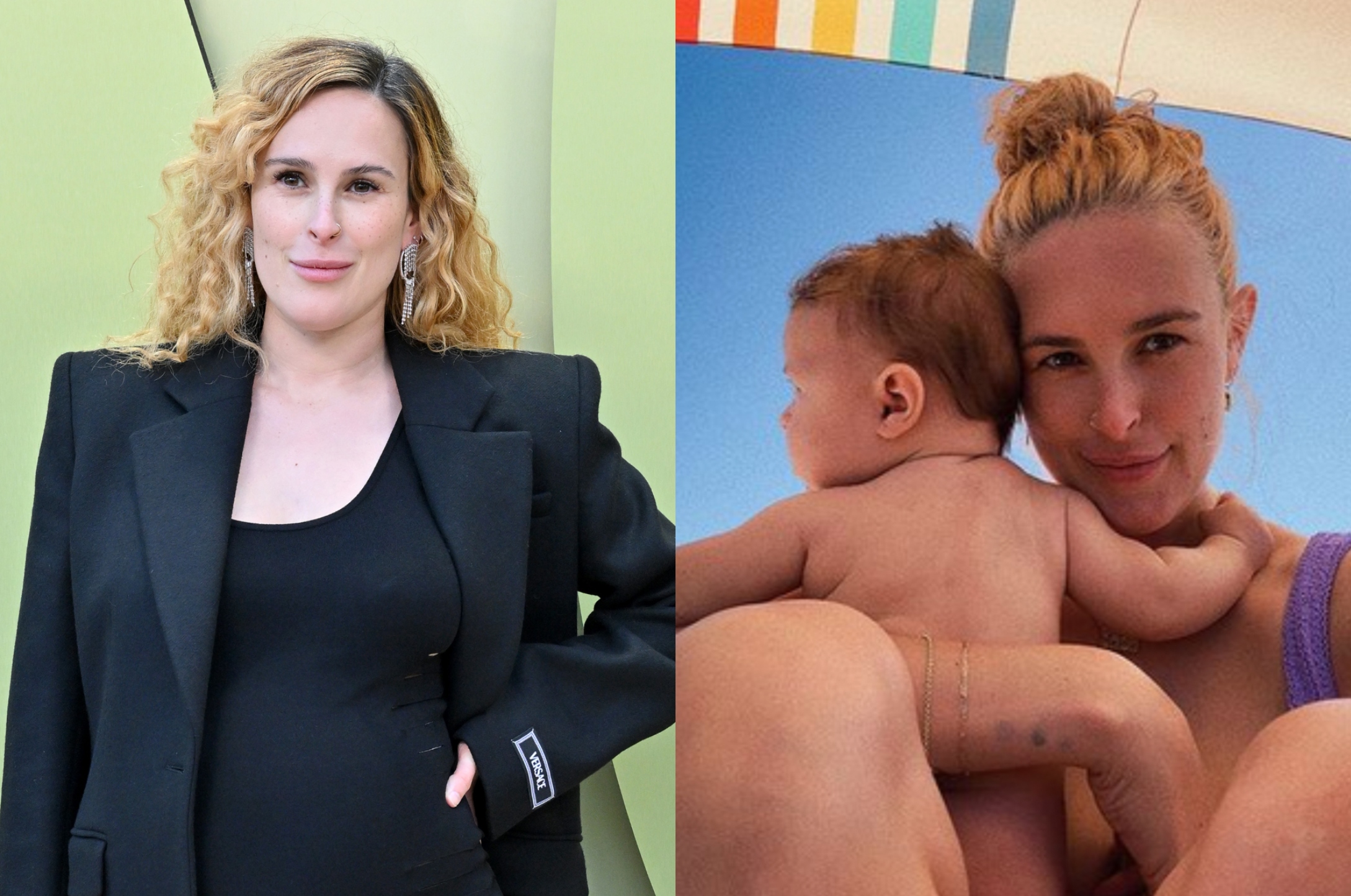 Rumer Willis at beach