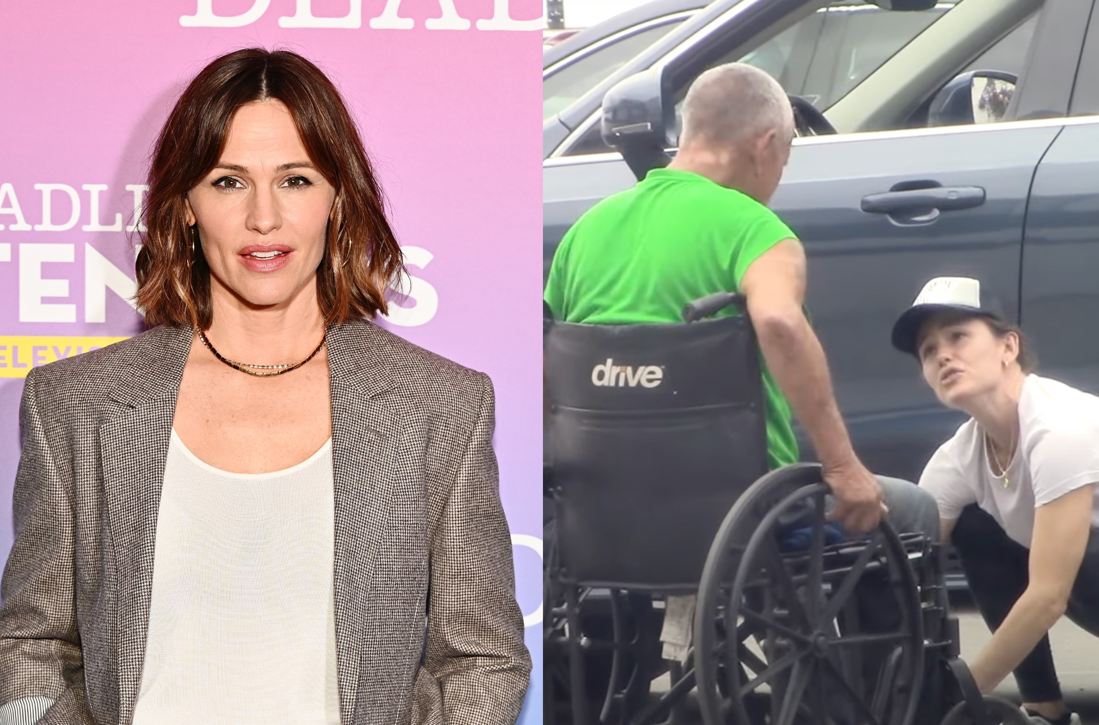 Jennifer Garner homeless man
