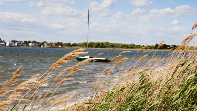 Boat on Long Beach Island NJ