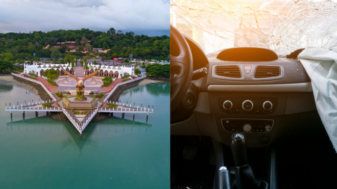 The Malaysian island of Langkawi.