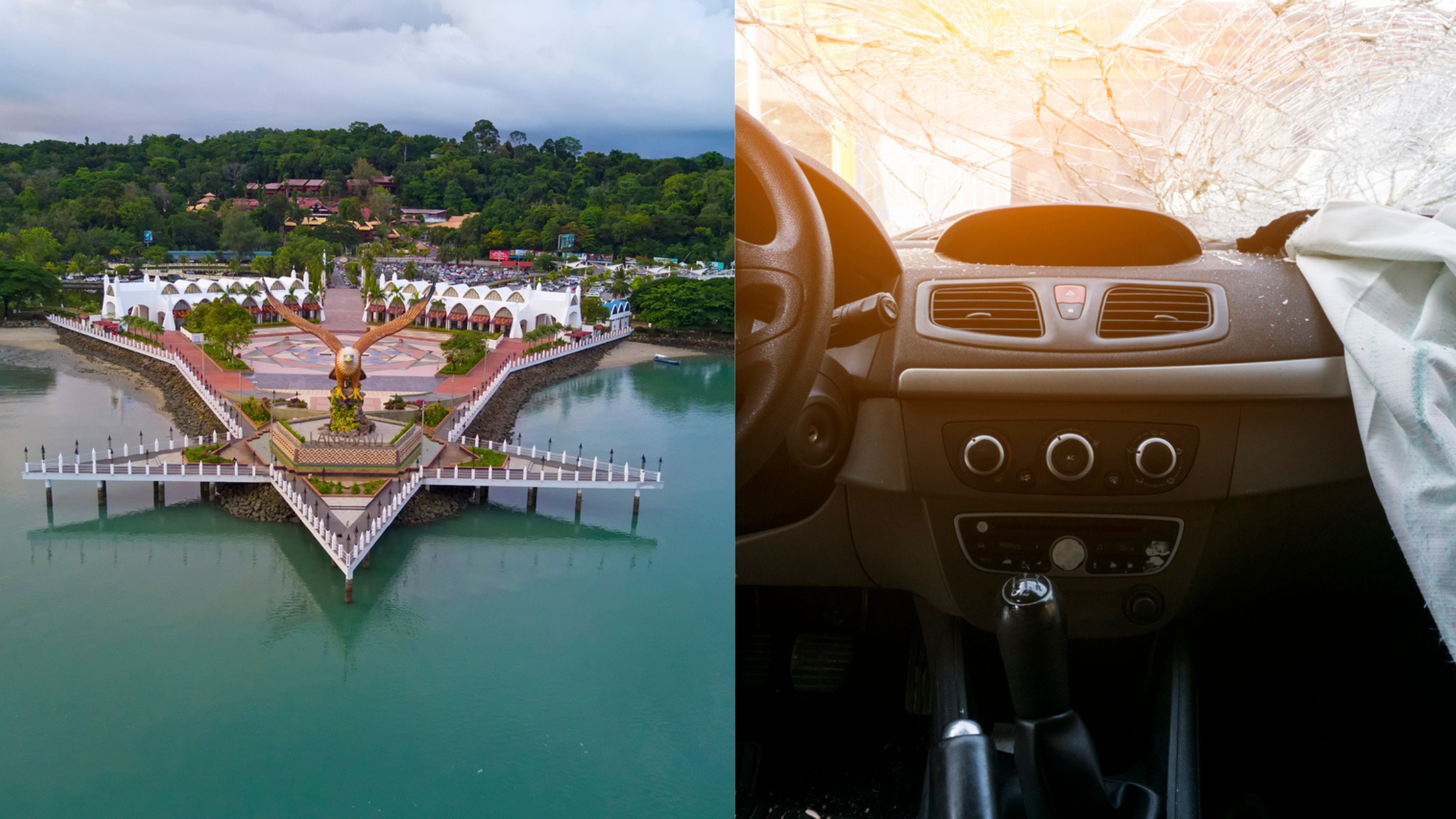 The Malaysian island of Langkawi.