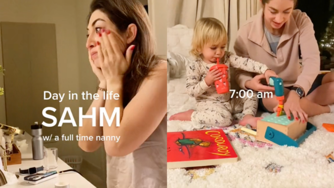 TikTok SAHM Mom with Nanny
