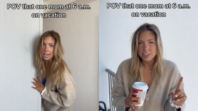 Mom on vacation TikToker