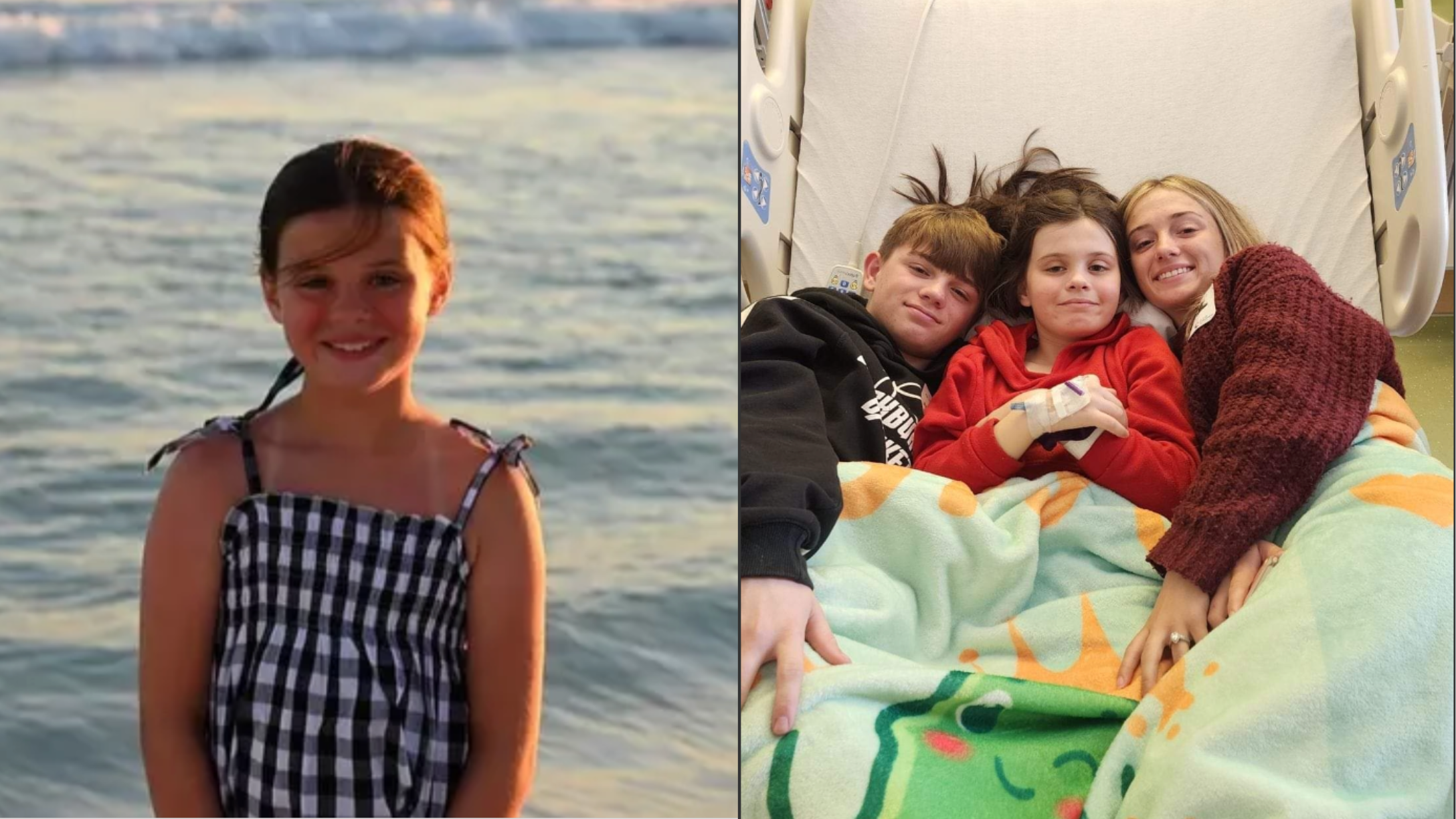 10-year old girl at the beach
