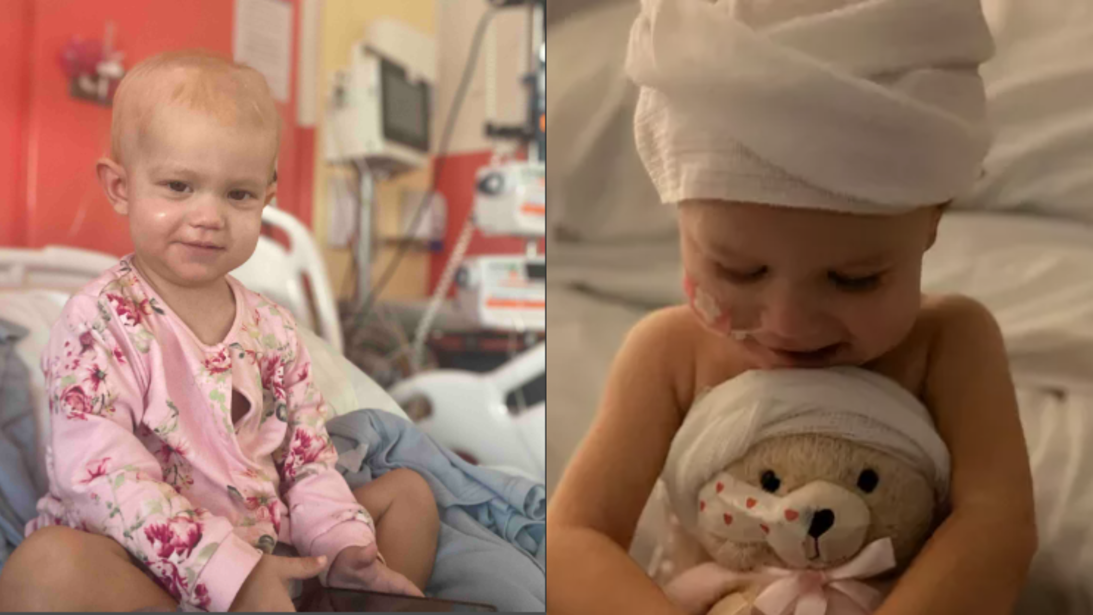 2-year old girl with brain cancer