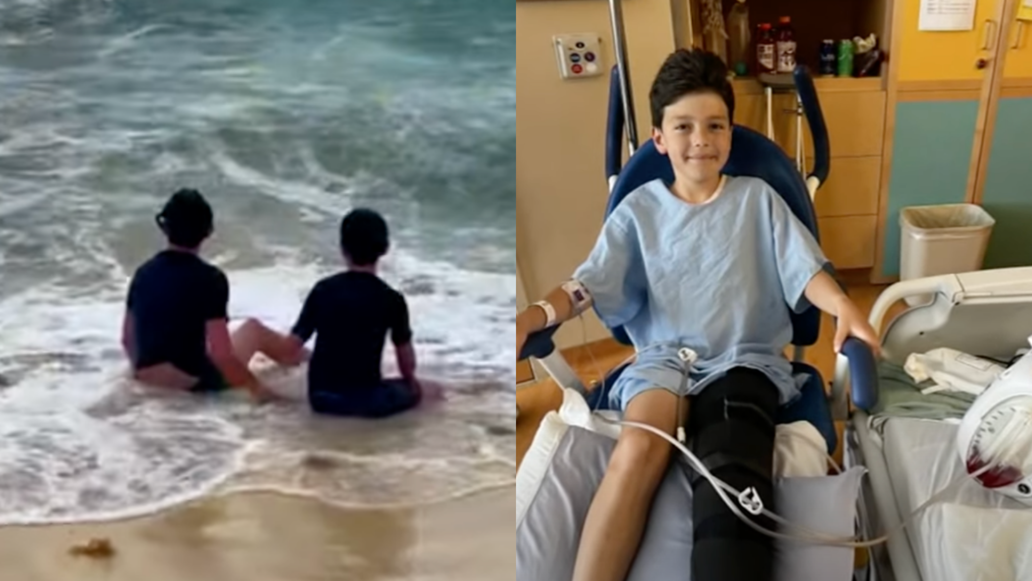 'I Just Saw the Blood' Young Boy Survives Shark Attack While on Family